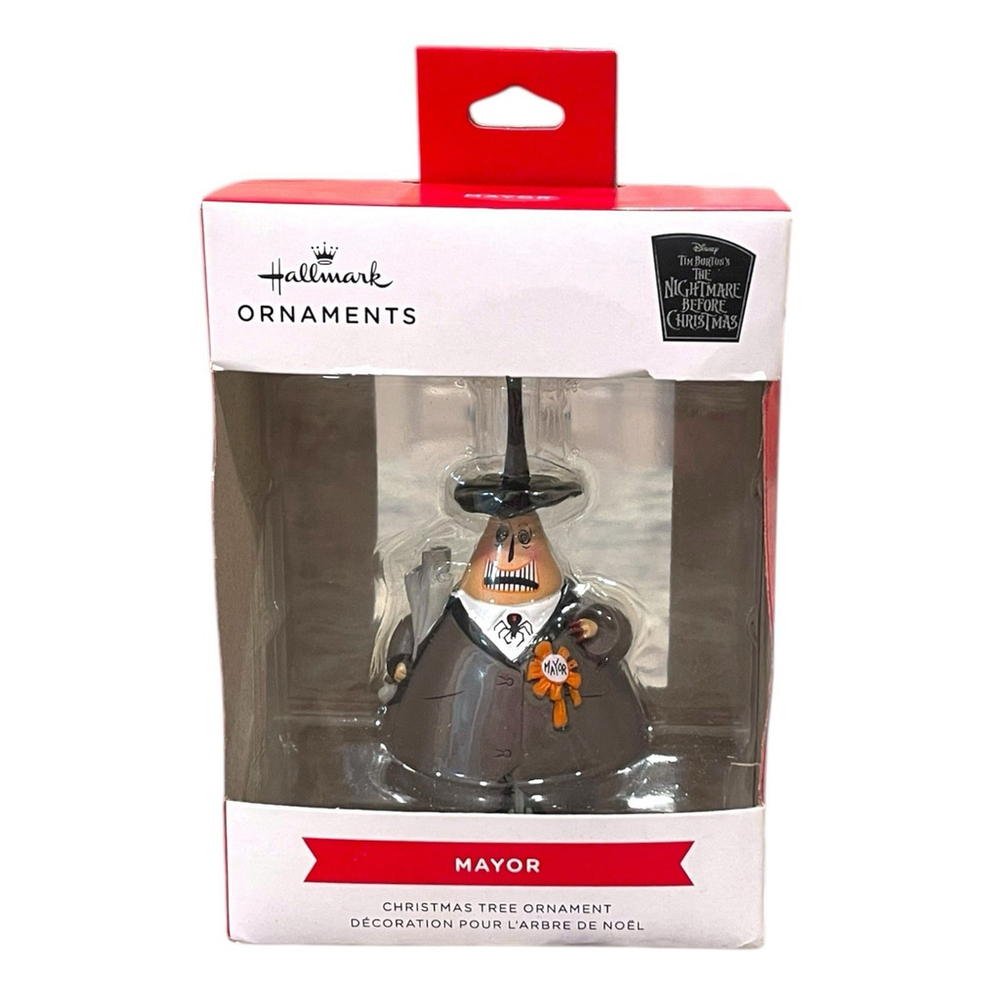 Hallmark The Nightmare Before Christmas Mayor Ornament Double Sided Retired New